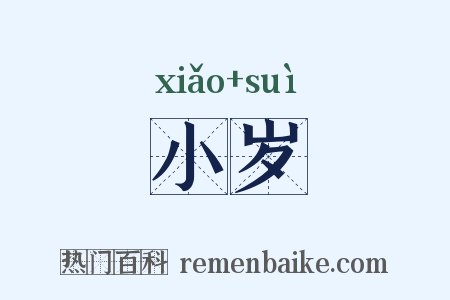 小岁是什么意思的图片